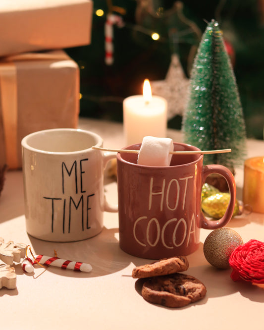 ‘HOT COCOA’ and 'ME TIME' Mug Combo