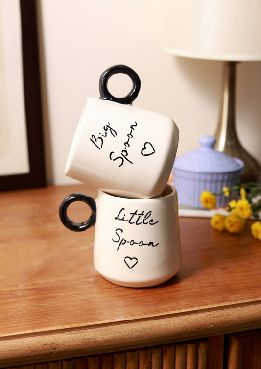'LITTLE SPOON' 'BIG SPOON' Coffee Mug Combo