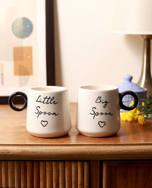 'LITTLE SPOON' 'BIG SPOON' Coffee Mug Combo