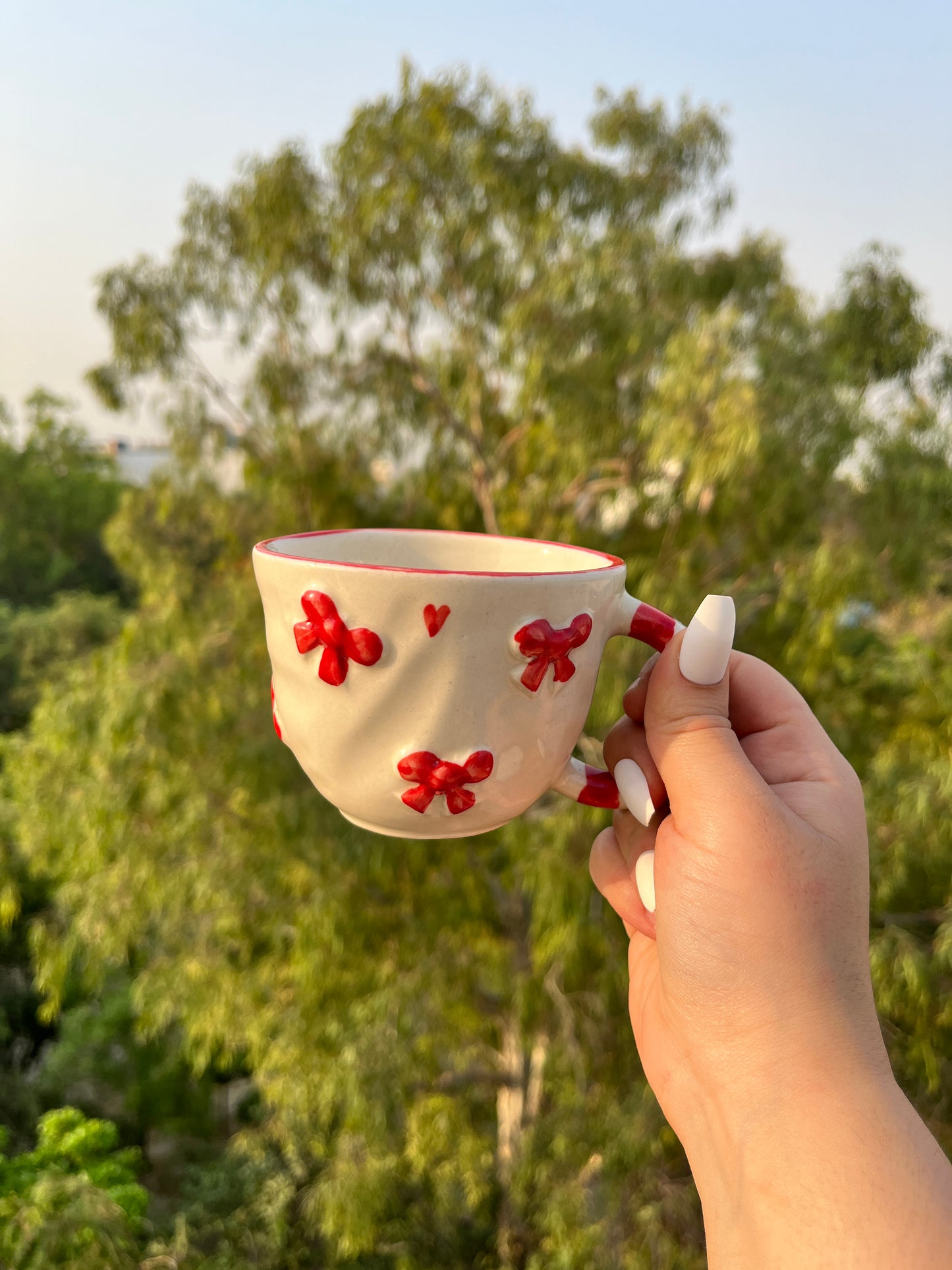 Red Bow Mug