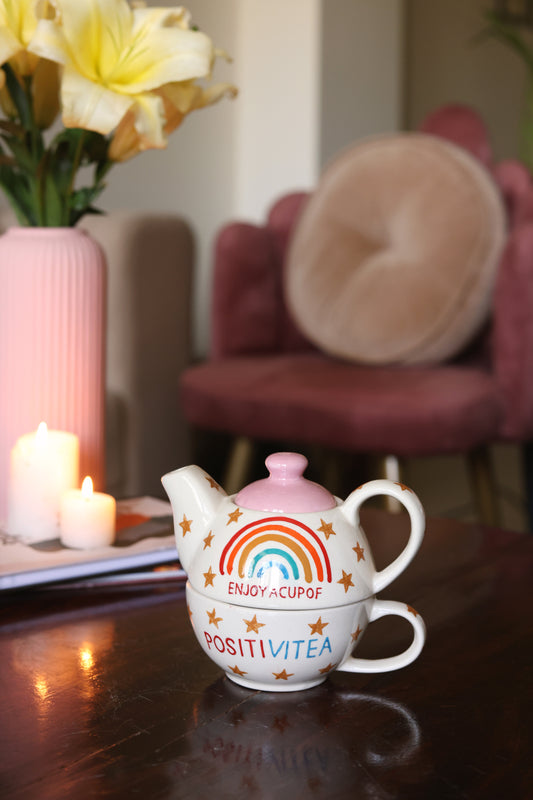 POSITIVITEA Kettle and cup set