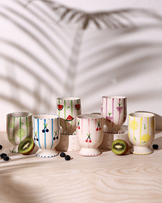Summer Splash Fruit Glasses (Set of 6) (pre-order)