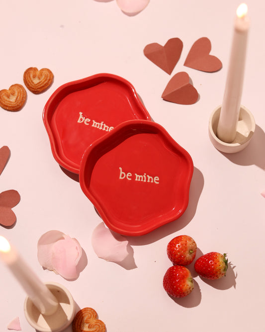 Valentine's Dessert Plate- Be Mine