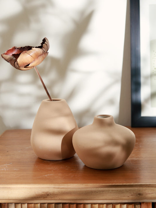 Esoteric Vases (Brown-Set of 2)