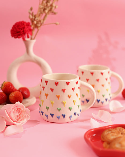 Love's Spectrum Mug (Multi Heart)