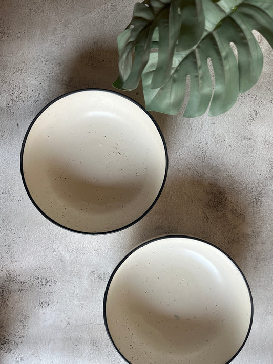 Black Border Pasta Bowl