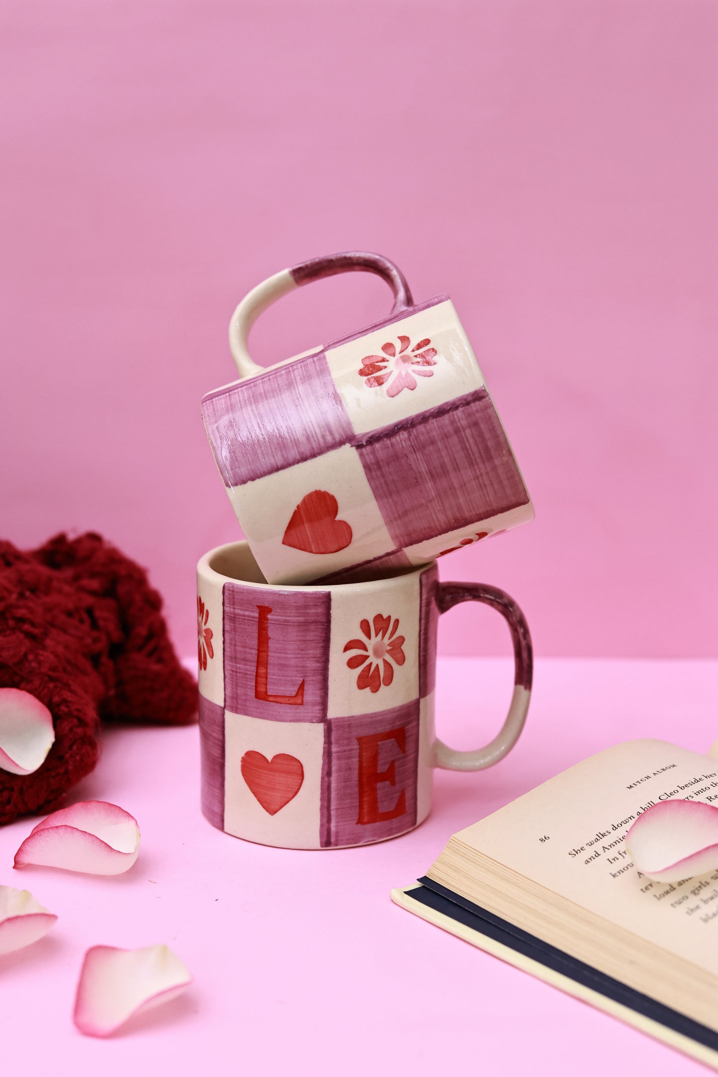 Handpainted LOVE Mug