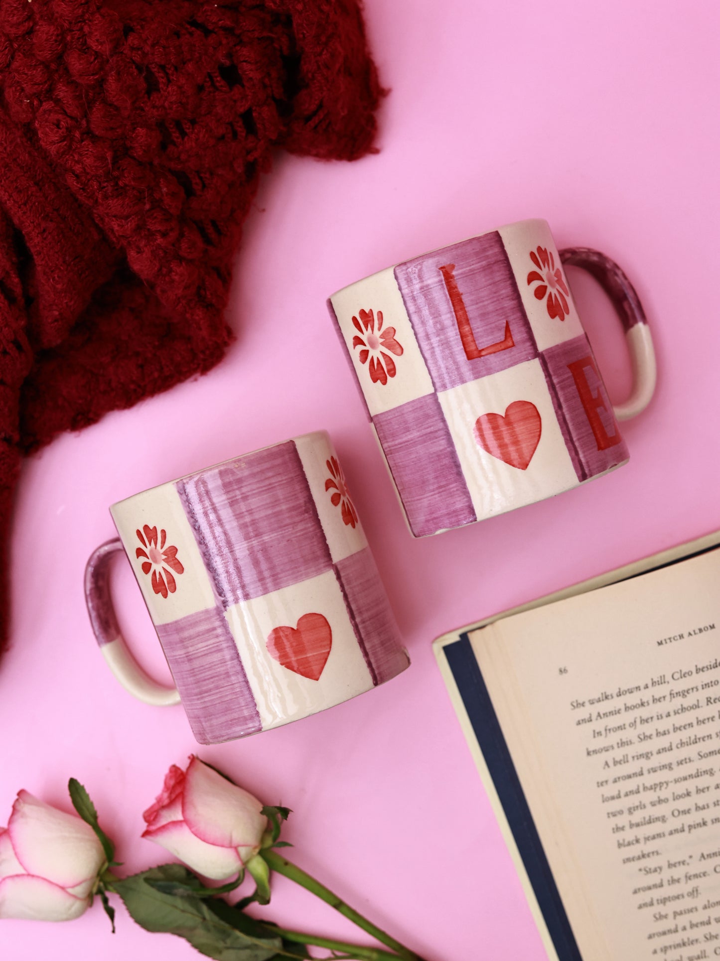 Handpainted LOVE Mug