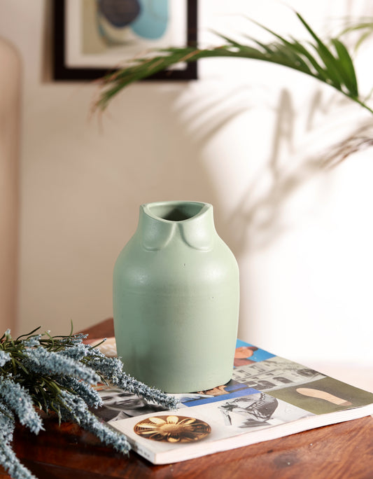 Bow Collar Vase (Sage Green)