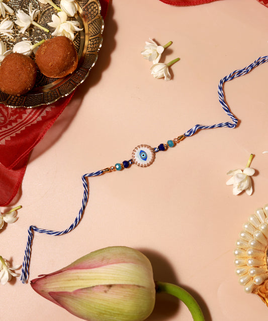 Round Evil Eye Rakhi