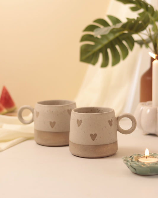 Earthy Heart Mugs