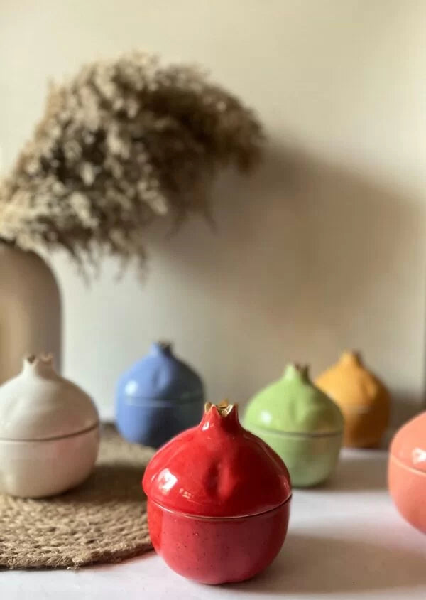 Red Pomegranate Jars (Big)