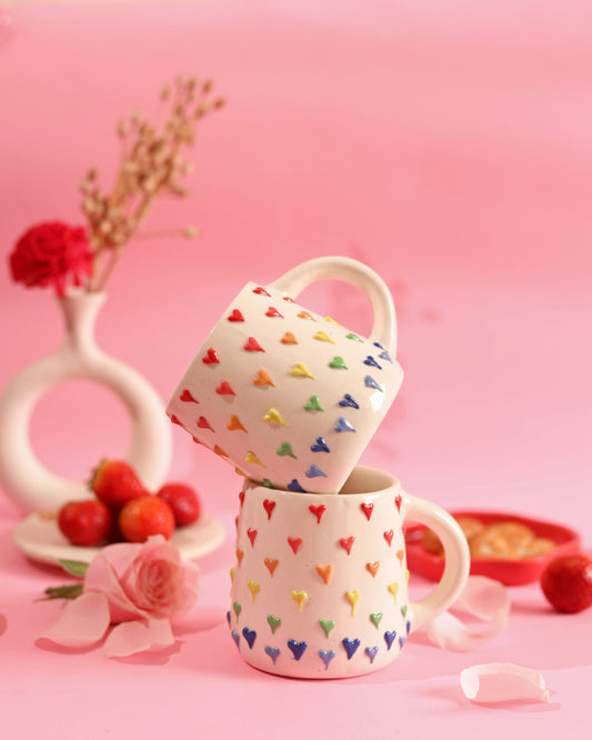 Love's Spectrum Mug (Multi Heart)