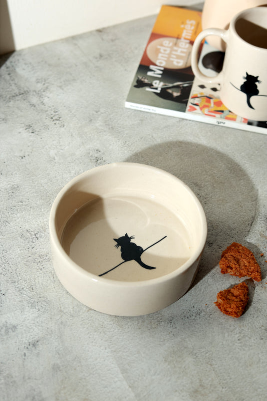 Sitting Cat Breakfast Set (Mug & Bowl Combo)