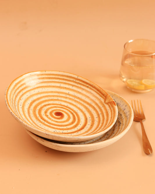 Mustard Swirl Deep Dish