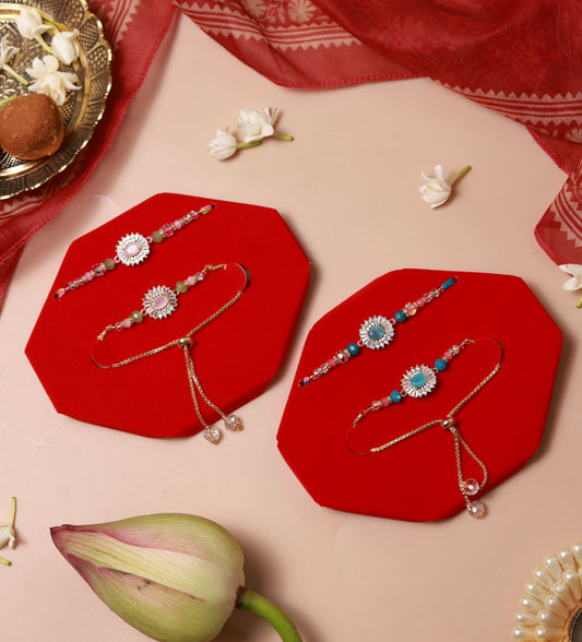 AD Rakhi Set for Bhaiya and Bhabhi