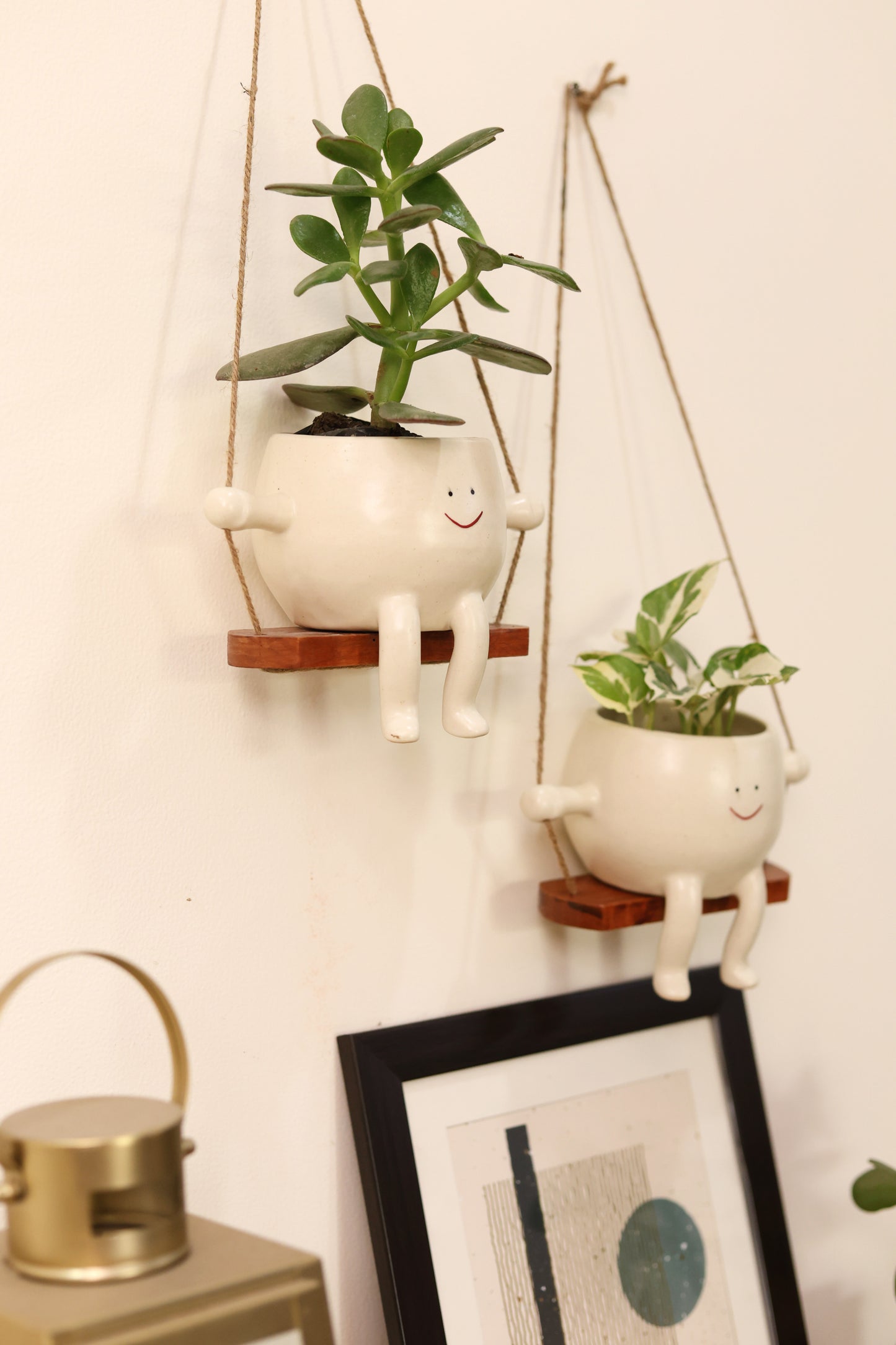 Cute Face Swing Planter