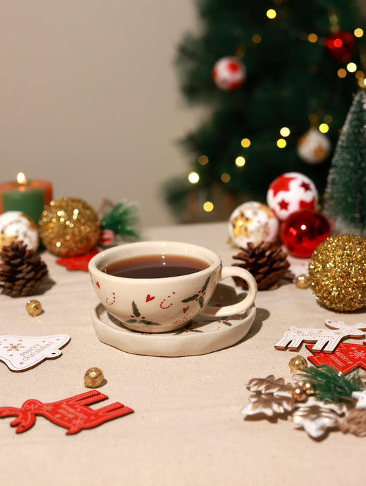 Holly Berry Christmas Breakfast Set