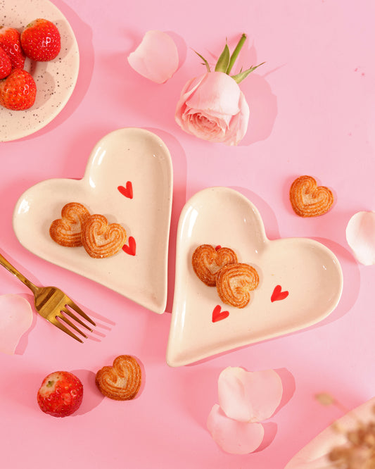 Heart Shaped Dessert Plate