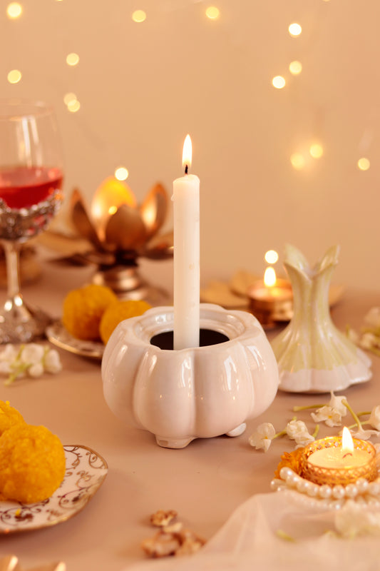 Garlic Candle Holder with lid
