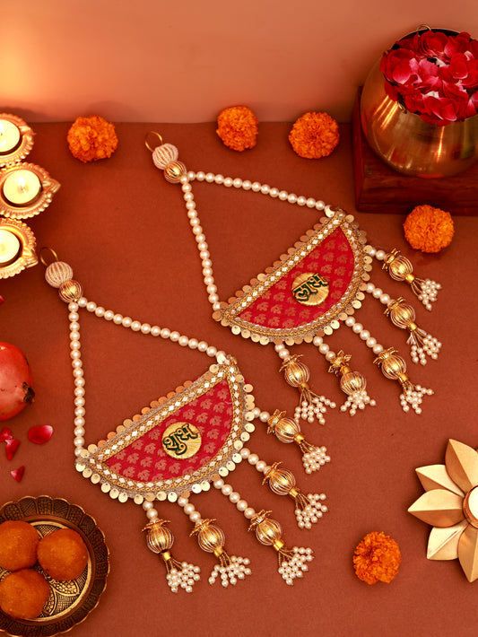 'SHUBH LABH' Festive Wall Hanging (set of 2)