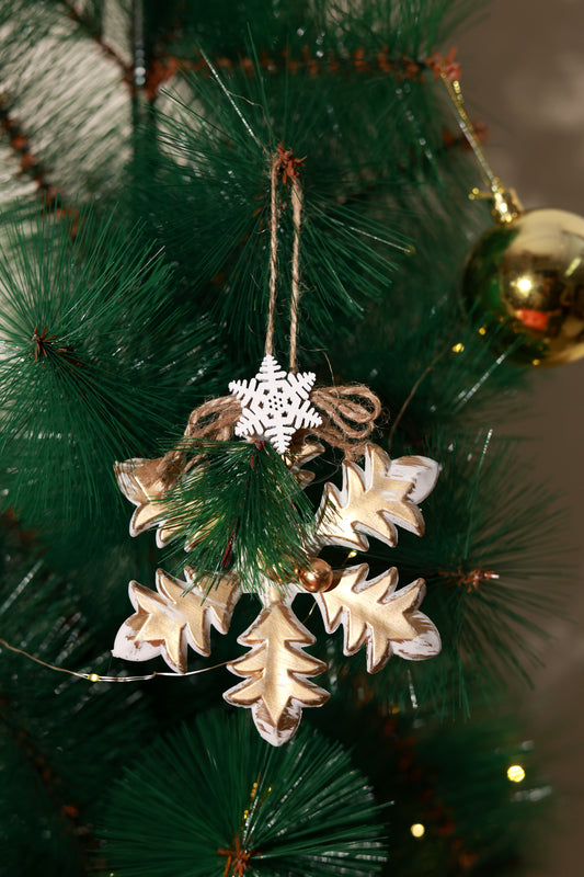 Golden Snowflake Ornament