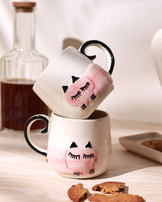 Pink Cat Mug