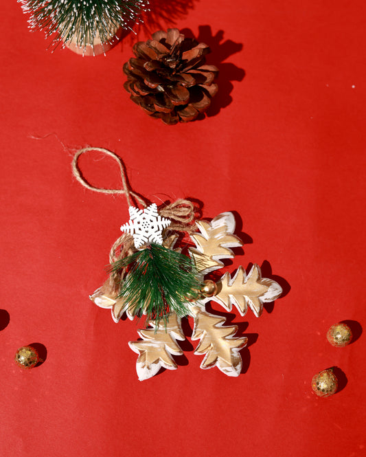 Golden Snowflake Ornament