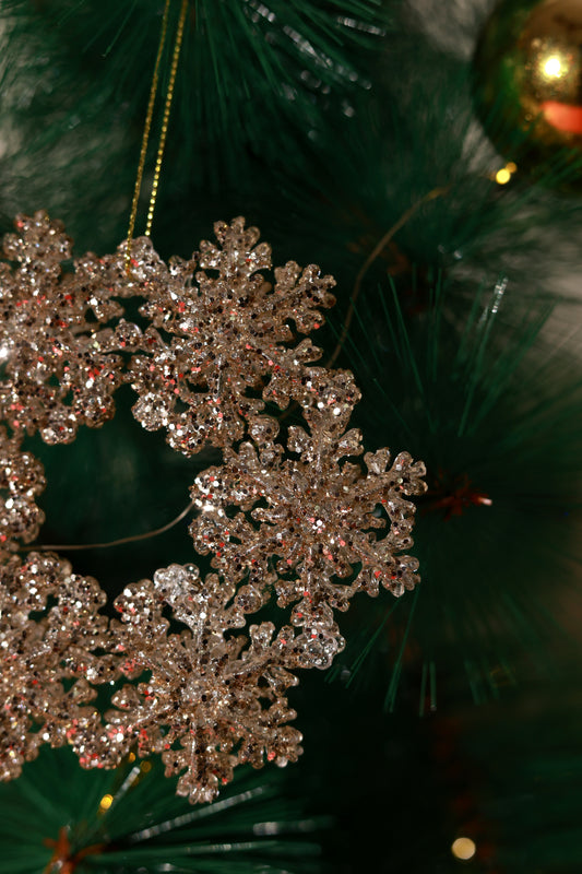 Glitter Snowflake Ornament