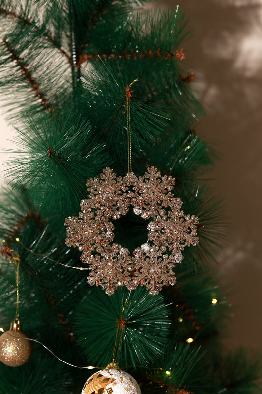 Glitter Snowflake Ornament