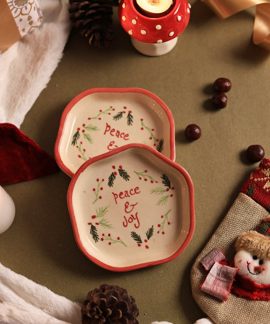 Peace & Joy Dessert Plate