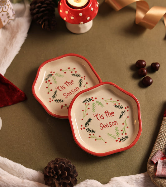 ’Tis The Season Dessert Plate