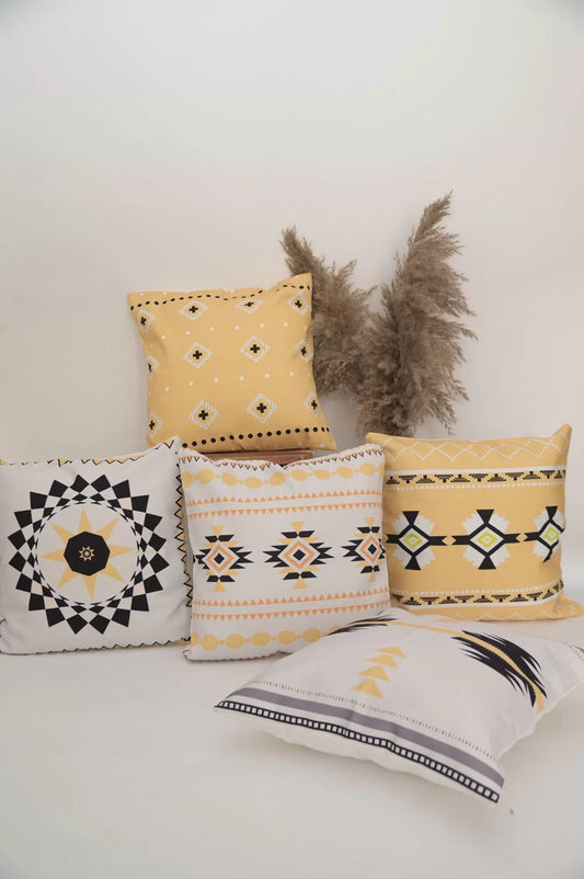 ‘BOHEMIAN GEOMETRIC’ Cushion Covers (Pack of 5)