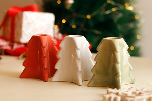 Christmas Tree Candle Holder- Set of 3