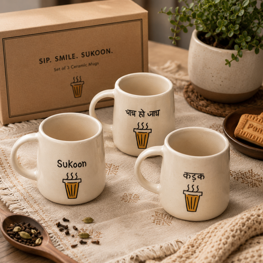 The Chai Studio Mugs Trio Set