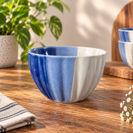 Blue and Cream Bowl