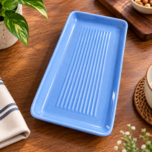 Classic Purple Ivory Snack Plate