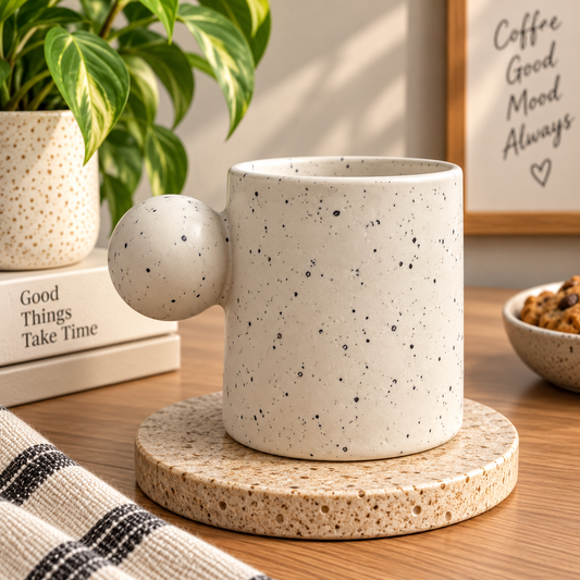 Knob Handle Cup (White)