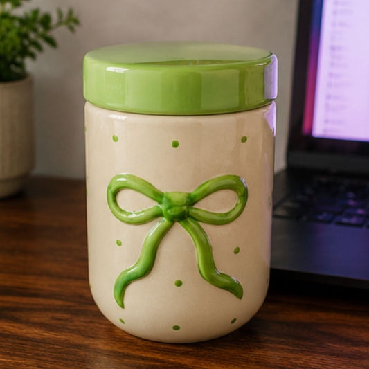 Green Bow Jar