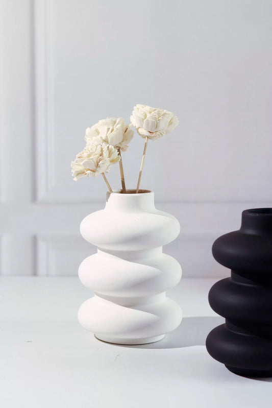 Minimalist Spiral Vase