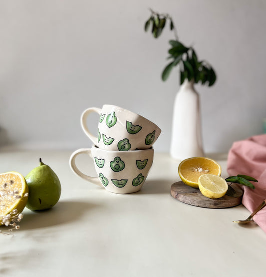 ‘The FRUIT Collection’ Cups- Avocados