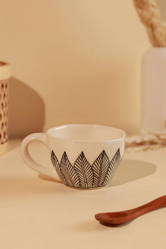 'Monochrome Botanicals' Coffee Mug