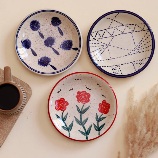 Hand Painted Snack/ Dessert Plate