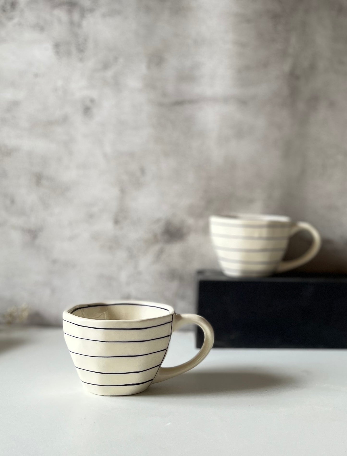 Hand Painted Bohemian Cups- Lines