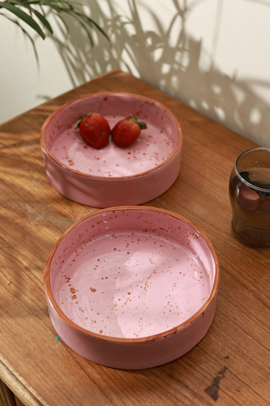 Ceramic Meal Bowl- Pink
