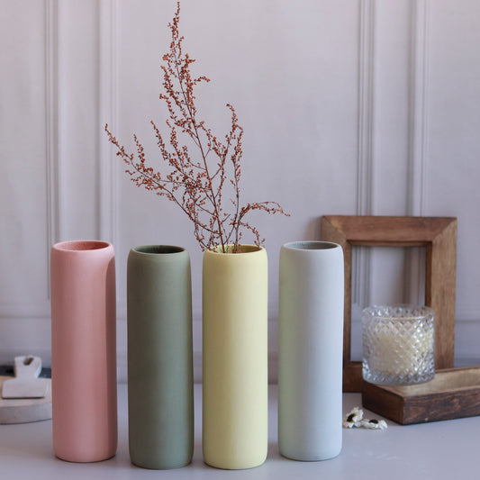 Pastel Cylinder Vases