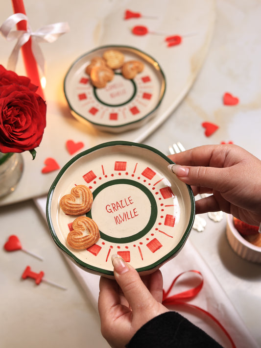 'GRAZIE MILLE' Dessert Plate