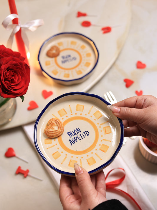 'BUON APPETITO' Dessert Plate