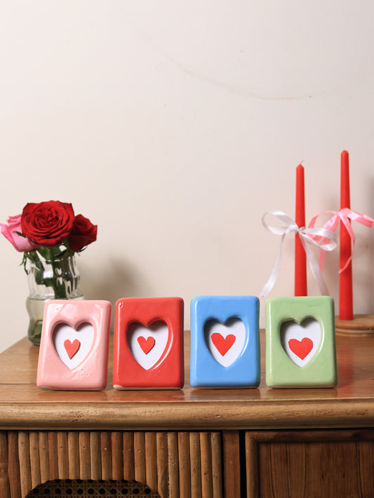 Cute Polaroid Ceramic Photo Frame Combo