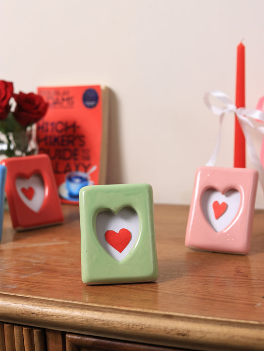 Cute Polaroid Ceramic Photo Frame Combo